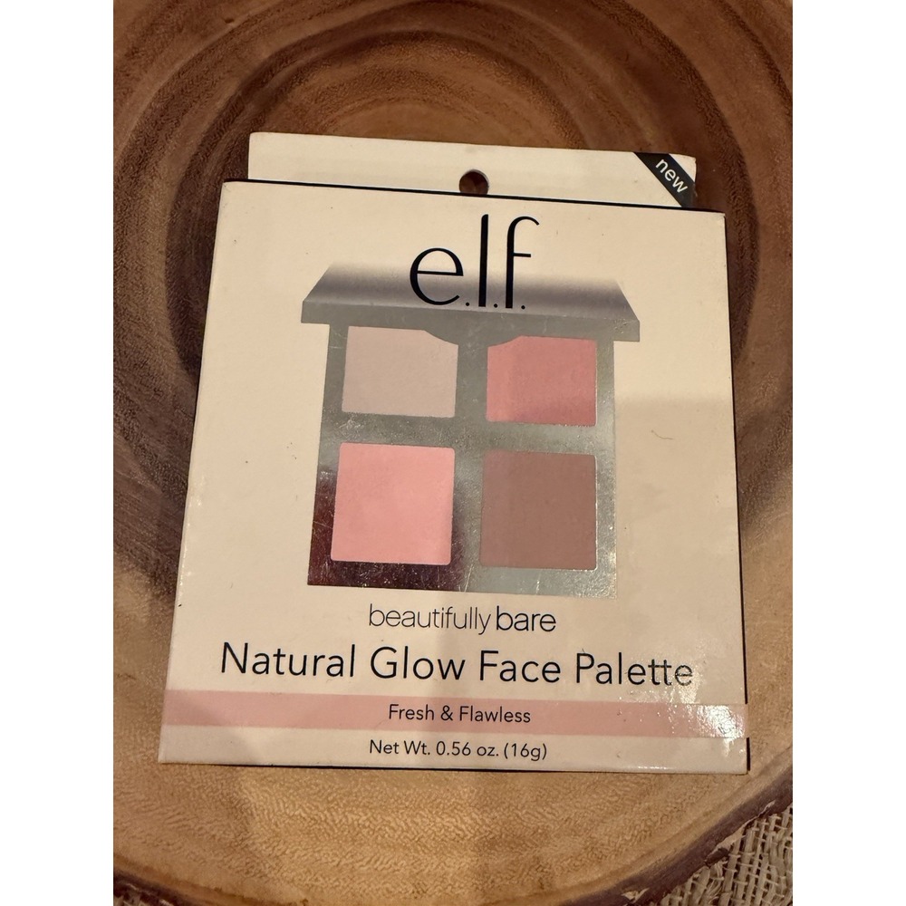 e.l.f. Beautifully Bare Natural Glow Face Palette Bronze Matte/Shimmer 0.56 oz